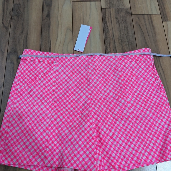 NWT! Lilly Pulitzer Arabeth Stretch Shorts Love Potion Pink Check Me Out Size 14 - Picture 9 of 15